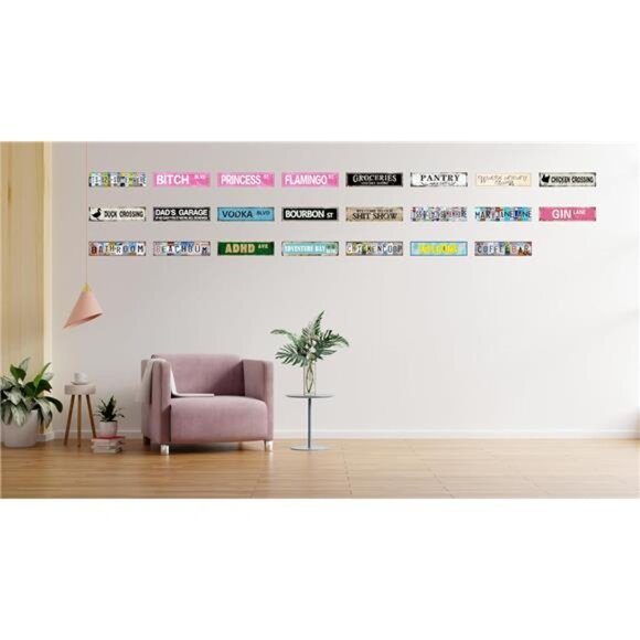 Funny ADHD Ave Man Cave Accessories Kitchen Signs Farmhouse Wall Decor Vintage - Picture 7 of 8